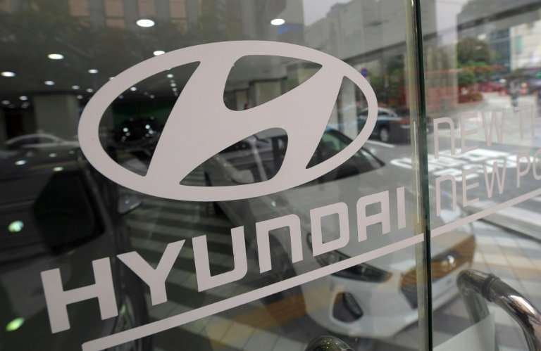 Hyundai Motor sold 1.05 million cars in the three-month period, down 1.7 percent from a year earlier