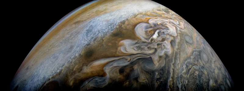 Jupiter’s swirling cloud formations