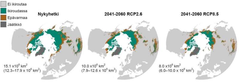 More detailed data on thermal conditions of Arctic ground