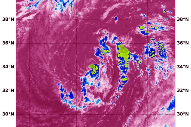 NASA finds subtropical storm Joyce disorganized, wandering