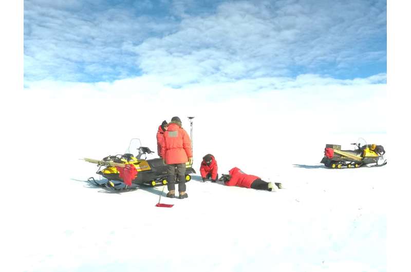 NASA scientist collects bits of the solar system from an Antarctic glacier