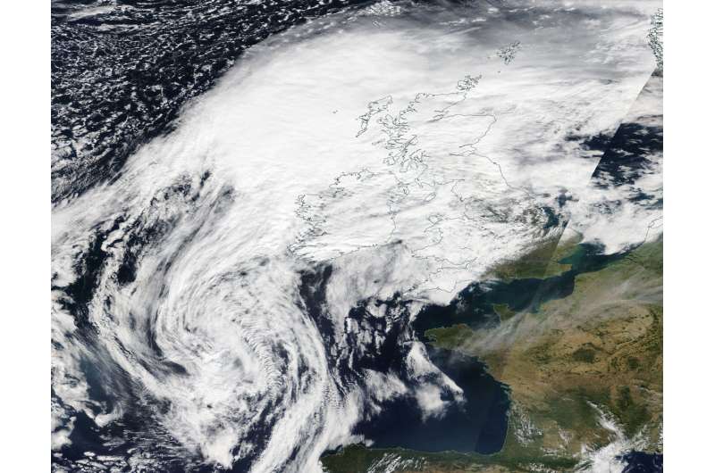 NASA sees Post-Tropical Cyclone Helene affecting Ireland, United Kingdom