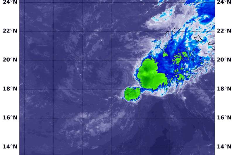 NASA sees wind shear bringing post-tropical Cyclone Olivia toward dissipation
