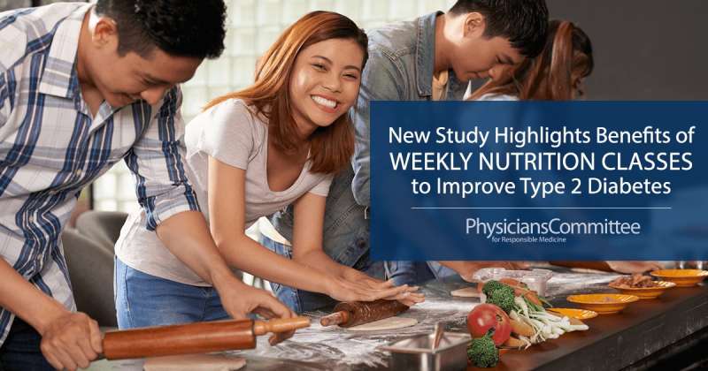 New study highlights benefits of weekly nutrition classes to improve type 2 diabetes