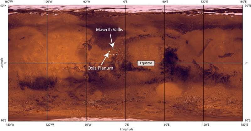 Oxia Planum favoured for ExoMars surface mission