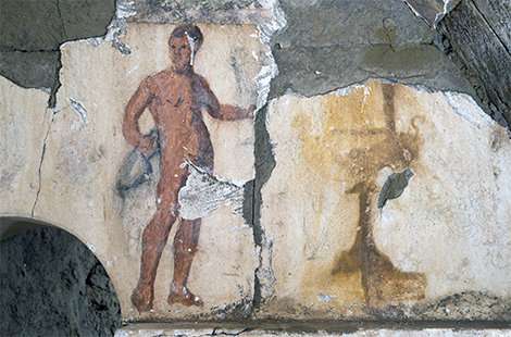 Painted tomb discovered in Cumae (Italy)—a banquet frozen in time