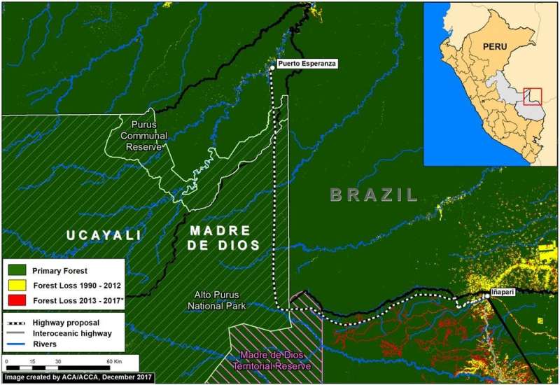 Peru ends era of 'roadless wilderness' in its Amazon rainforests