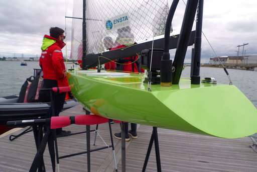 Robot boat sails into history by finishing Atlantic crossing
