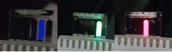 Simple fabrication of full-color perovskite LEDs