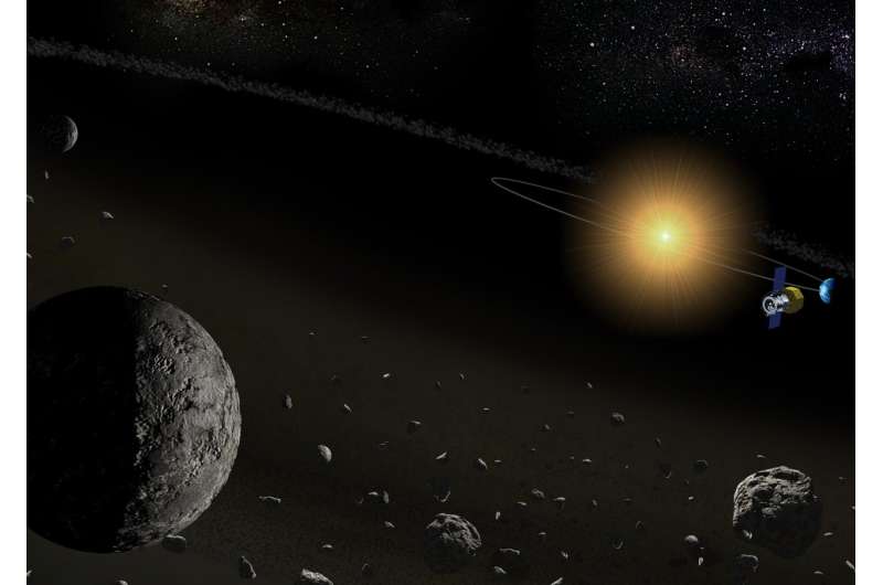 Space telescope detects water in a number of asteroids