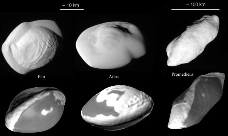 Study details the history of Saturn's small inner moons