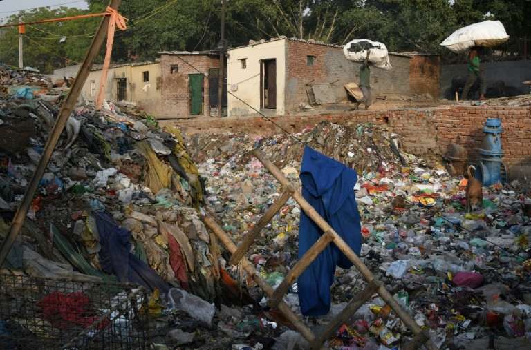 Taimur Nagar is one of many slums in Delhi and countless other Indian cities struggling to cope with waste, particularly plastic