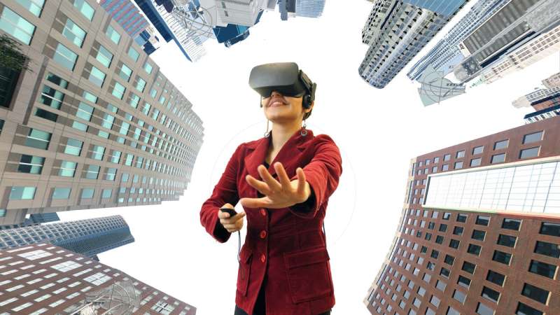 Using virtual reality to plot urban green spaces
