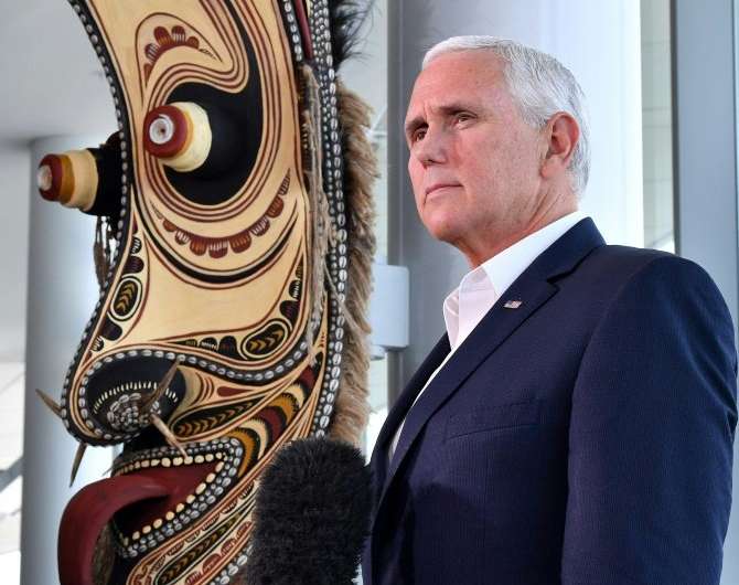 US Vice President Mike Pence, pictured in November 2018, said Space Command would integrate space capabilities across all branch