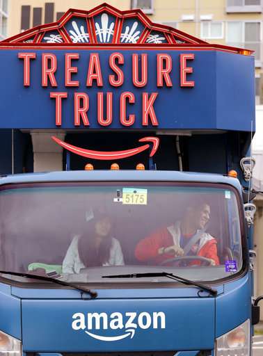 Who's that selling steaks off a truck? It's Amazon
