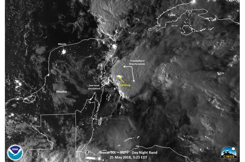 NASA satellites spot first Atlantic sub-tropical storm