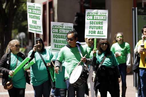 University of California nurses, medical workers join strike
