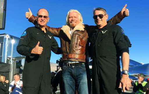 Virgin Galactic tourism rocket ship reaches space in test