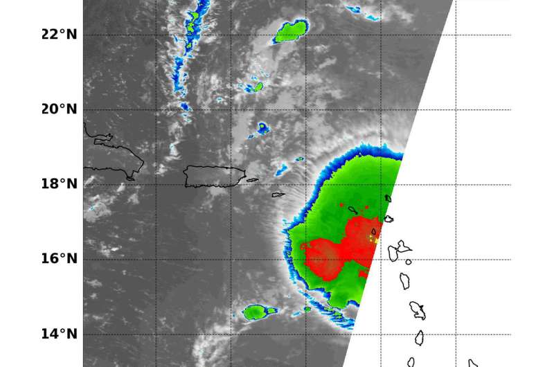 NASA satellite tracking remnants of ex-Tropical Cyclone Beryl