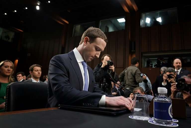 Facebook CEO Mark Zuckerberg apologized for privacy lapses in an appearance before Congress in April 2018