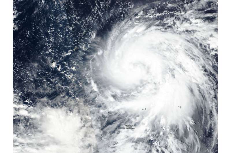 NASA-NOAA's Suomi NPP satellite catches Typhoon Yutu strengthening, Guam on alert