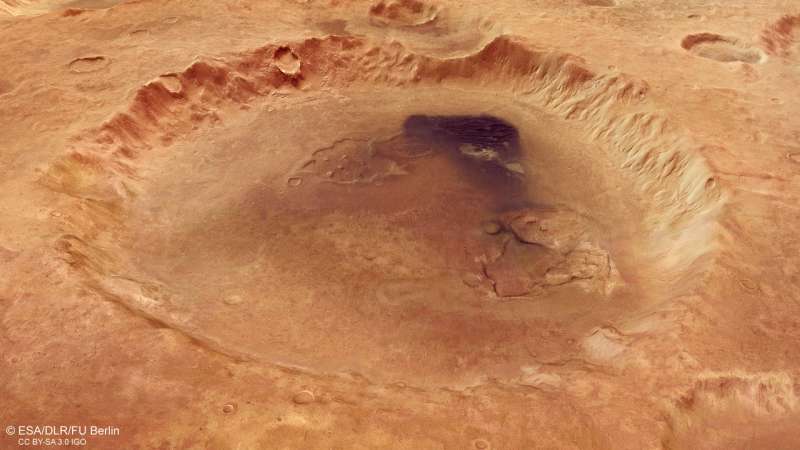 Crater Neukum named after Mars Express founder