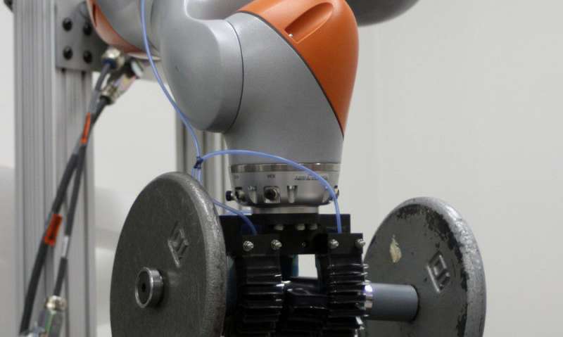 Gecko-inspired adhesives help soft robotic fingers get a better grip