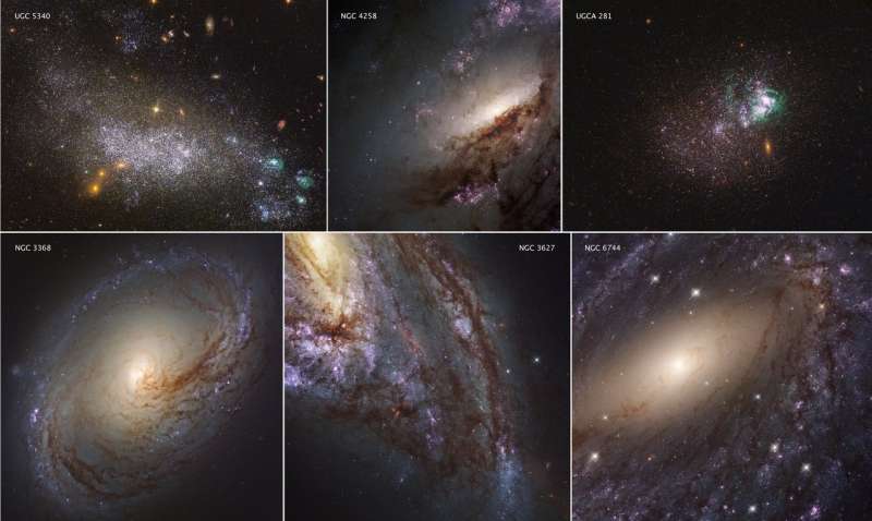 Hubble shows the local Universe in ultraviolet