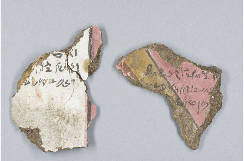 Inscriptions found on ancient Egyptian artifact damaged in 1906 quake