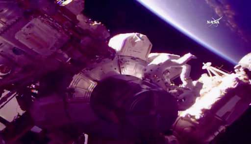 NASA astronauts go spacewalking days after reaching orbit