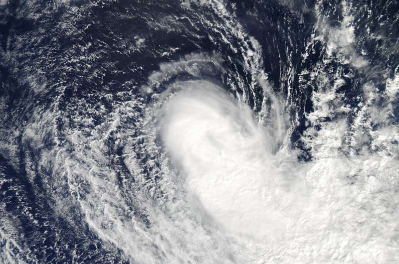 NASA finds wind shear affecting Tropical Cyclone Flamboyan