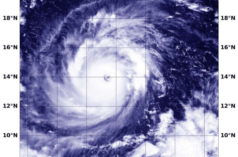 NASA-NOAA satellite stares down Super Typhoon Mangkhut's eye
