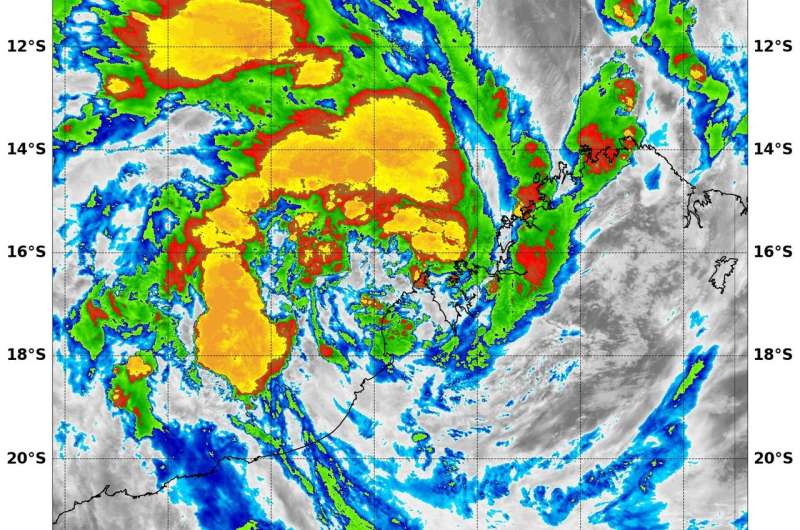 NASA sees Tropical Cyclone 5 form near northwestern Australia's coast
