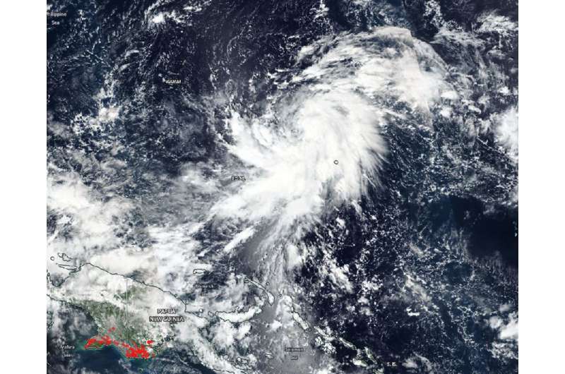 NASA tracks Tropical Storm Yutu, warnings posted