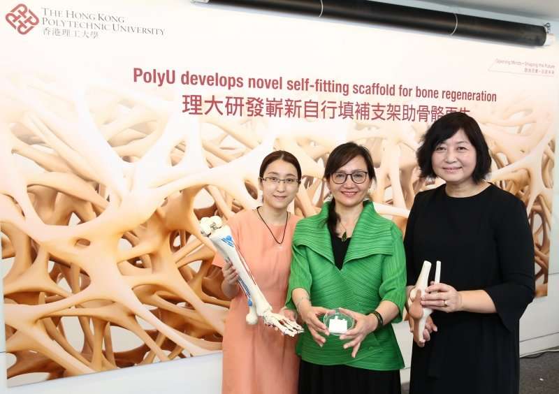 PolyU develops novel self-fitting scaffold for bone regeneration