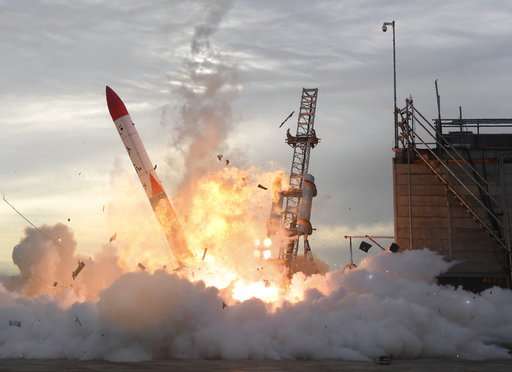 Rocket developed by Japan startup in flames after liftoff