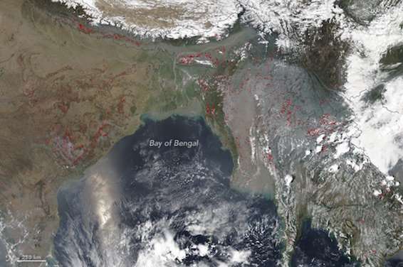 Satellite data aids forest fire detection and monitoring in Nepal
