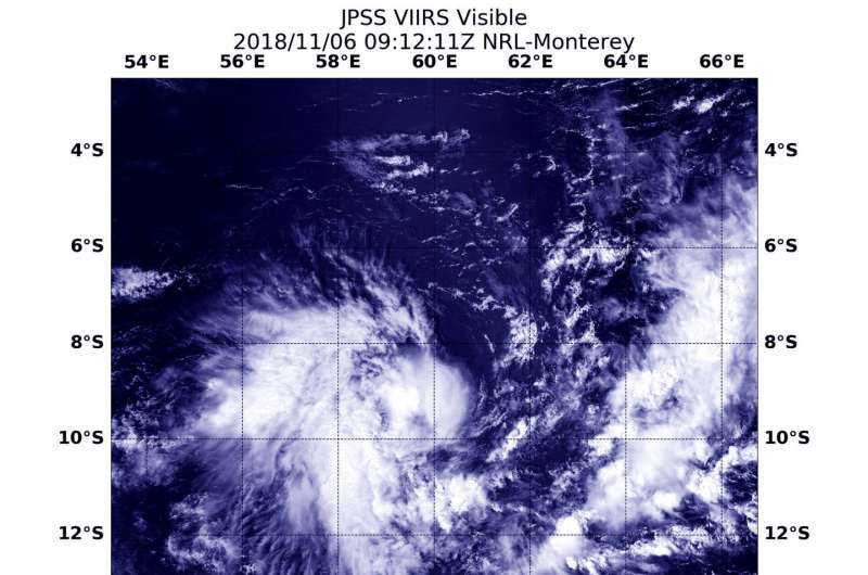 Satellite finds Tropical Cyclone 03S developing in Southern Indian Ocean