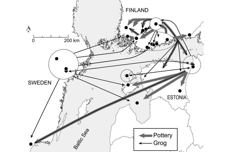 Skilled female potters travelled around the Baltic nearly 5000 years ago