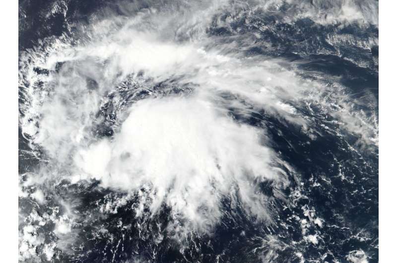 Suomi NPP satellite observes rebirth of Tropical Storm Kirk, warnings up
