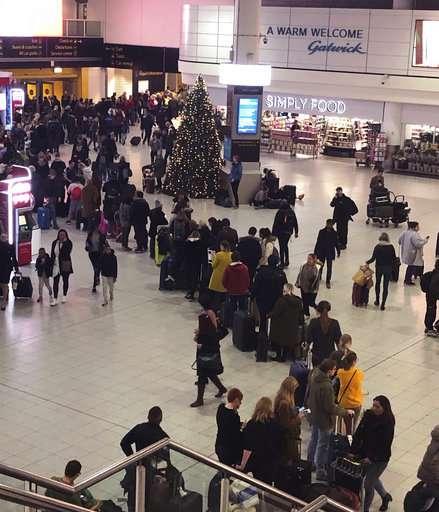 Travelers face chaos as drones shut London's Gatwick airport