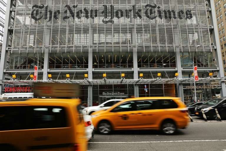 US President Donald Trump dismisses The New York Times as a &quot;failing&quot; newspaper but its online subscriptions continue 