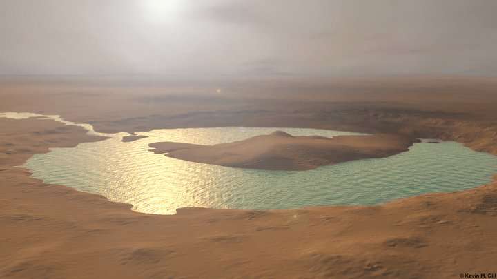 Was this huge river delta on Mars the place where its oceans finally disappeared?