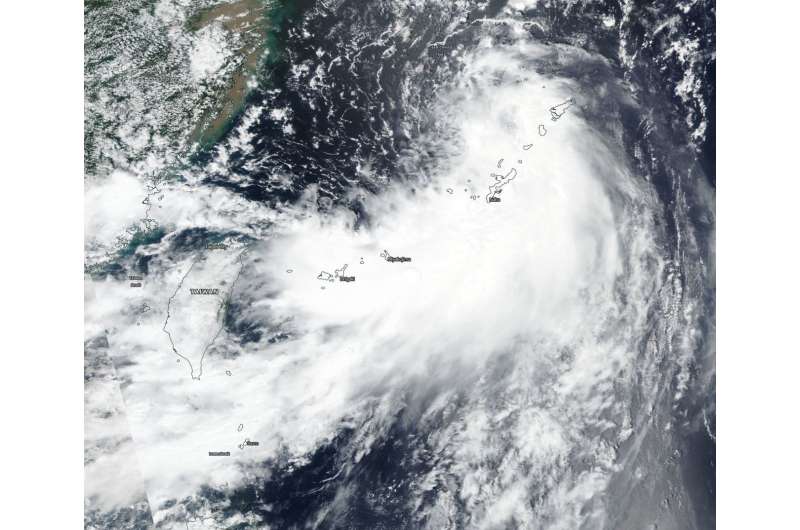NASA satellite sees Tropical Depression Rumbia form