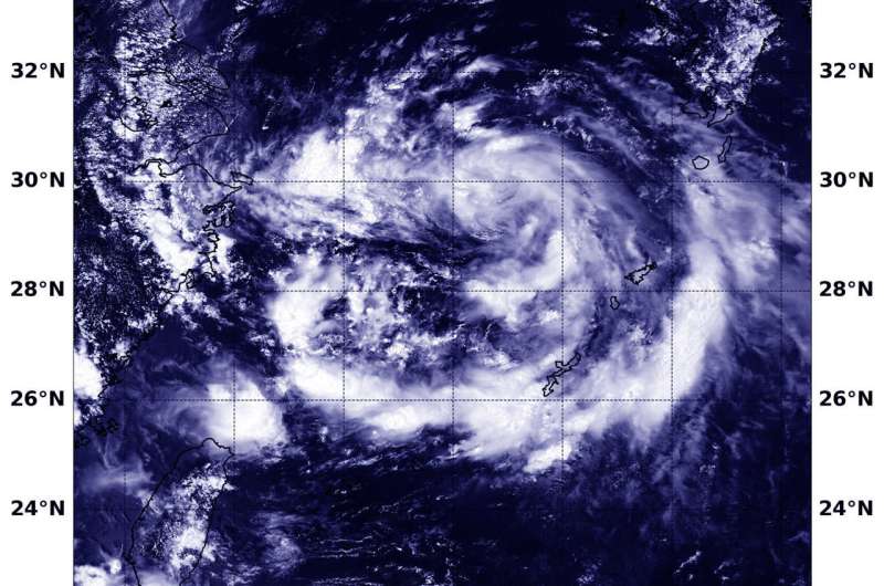NASA sees Tropical Depression Jongdari nearing China landfall