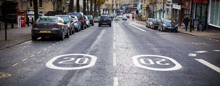 20 mph speed limits are effective, study finds