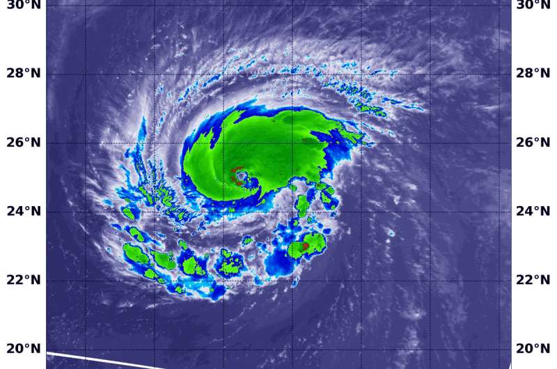 NASA satellites show Hurricane Florence strengthening