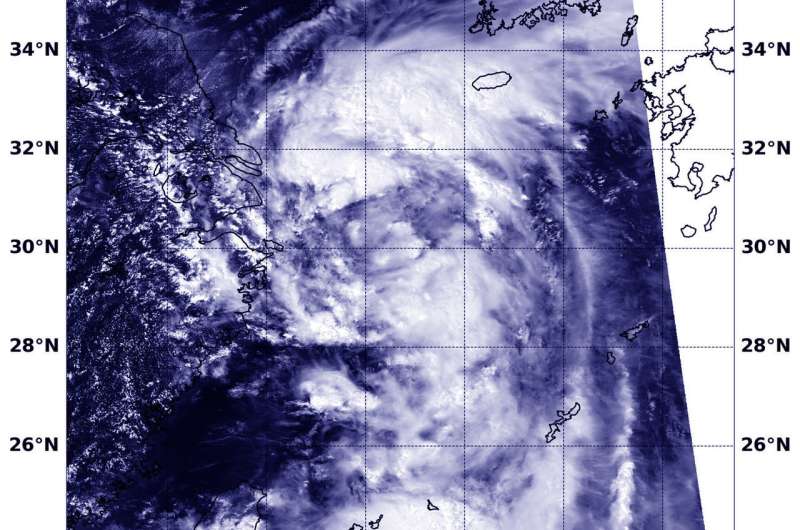 NASA sees Tropical Storm Rumbia off China's East Coast