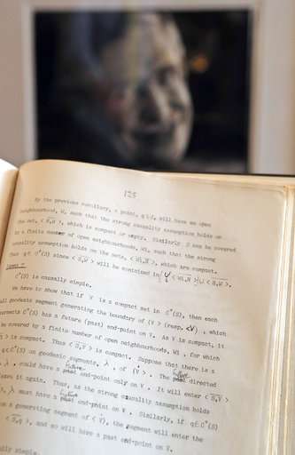 Stephen Hawking's wheelchair, thesis for sale