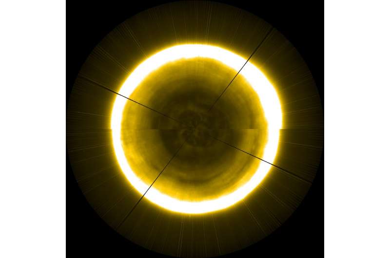 An artificial Proba-2 view of the solar north pole